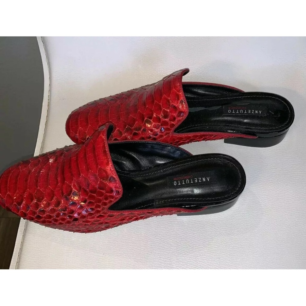 Like NEW REAL SNAKE, RED ANZETUTTO size US 9 EU 40 - Picture 3 of 10